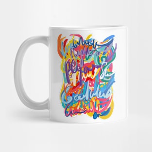 Graffiti Message of Love and Hope Art Mug